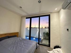 Brand New Two-Bedroom Villa with rice field views.