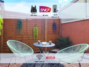 Oxygen - Lumineux deux-pièces à 20min de Rouen