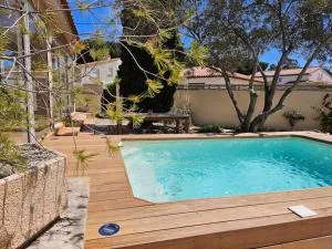 Maison avec piscine à 3min à pied de la mer - 鲁西隆地区卡内