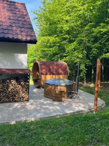 Domek w lesie Sauna i Gorąca balia Wellness&Spa