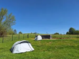 CAMPING, zabierz WŁASNY NAMIOT Kameralne pole namiotowe z basenem kinem plenerowym miejscem na ognisko i placem zabaw żywe zwierzęta agroturystyka - Karłowiec