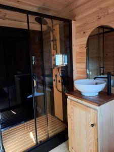 B&B / Chambres d'hotes FLOR La Roulotte du Medoc : Chambre Double avec Salle de Bains Privative