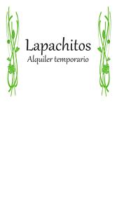 LAPACHITOS ALQ TEMPORARIO