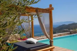 Modern country villa with stone-built BBQ area - Fternón