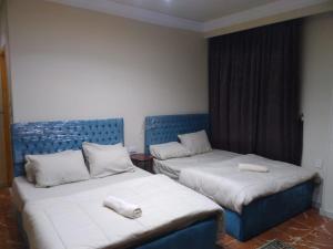 Golden pyramids view