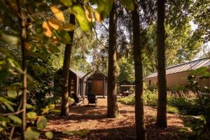 Hytte I Tiny house met zonnige bostuin