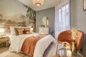 Appartements Peaceful Garden-Portes de Paris-METRO : photos des chambres