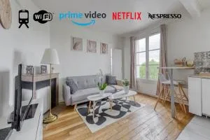 T2 à 100m du centre - 10 min de Paris - 400m du lac et Casino d'Enghien - Gare d'Enghien à 10m - 马夫列