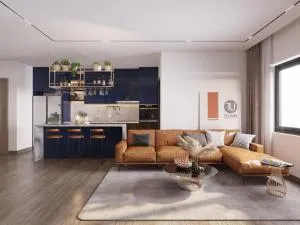 Spacious Apartment with Park Views, Relaxing Bathtub, Netflix & Contemporary Comforts - Làng Thành