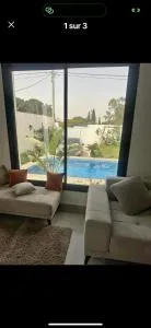 Coquette villa avec piscine - Borj el Khessous