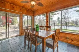 Lake Wissota Home with Private Dock and Fire Pit! - Thorp