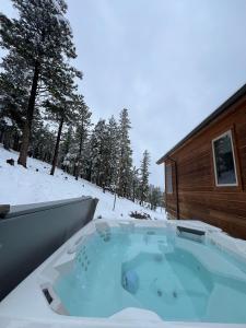 EPIC VIEWS! Luxury Cabin - HotTub, BBQ - Close to SKI, Trails, Red Rocks