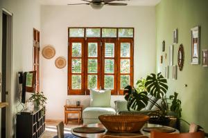 Two-Bedroom Apartment with Balcony and Terrace room in Boho Oasis by the Beach
