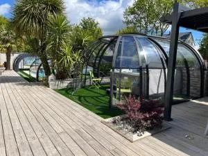 Maison 10 pers avec piscine chauffée et spa - La Trinité-Surzur