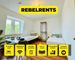 #3 RebelRents - 6P Apartment, Modern, stylisch und zentral! - Göbitz
