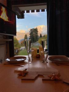 Appartements La marmotte: Vue Mont Blanc, terrasse, parking : photos des chambres