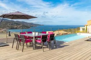 Villa Albizia 6P, private heated pool sea view 5 minutes from Favone Beach - 孔卡