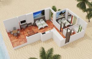 Economy Two-Bedroom Apartment (2 Adults + 2 Children)	 room in Magic Tropical Splash