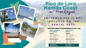 Pico de Loro Hamilo Coast w/FREE KAYAK - Bagac