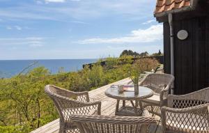 Beach Front Home In Knebel With Wifi