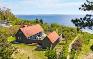 Beach Front Home In Knebel With Wifi