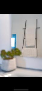 Cycladic traditional house with view