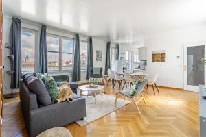 Parisian penthouse with large terrasse