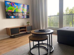 Apartament Dekerta free parking, duży taras, smart tv