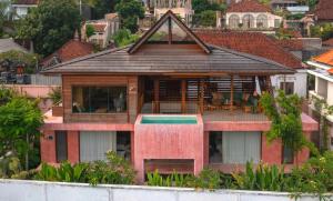 Kado Kubu Modern Tropical 2BR Pink Villa with Sky Pool with Ocean Views in Uluwatu