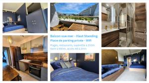 L'ASTRONAUTE - Balcon vue mer - CLIM - place parking privée - Marina baie des anges