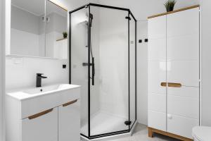 Nowoczesne i Eleganckie Studio oraz Apartament z Balkonami w Poznaniu by Noclegi Renters