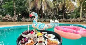 A'Famosa Bungalow*Private Garden Stage*22Pax*NEW - Kampong Dalong