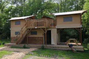 Treehouse tent at the Regge with private sanitary facilities 6 people - 莱森