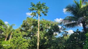 Área de Lazer com quartos e cozinha aberta na Chácara Refrigerio