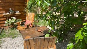 Chalets LA CACHETTE ROMANTIQUE DU Jardin : photos des chambres
