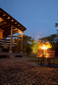 白子の古民家bimbetta 星空の下で焚き火とバーベキュー