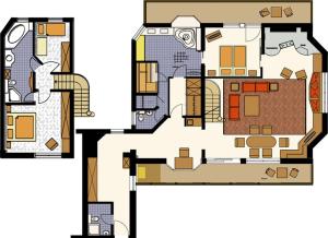 Penthouse Suite with panoramic View room in Inntaler Hof