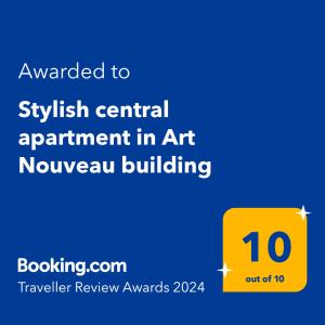 Stylish central apartment in Art Nouveau building