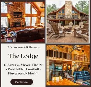 The Lodge Large Cabin, 17 Acres, Playground, Forest Access - Overgaard