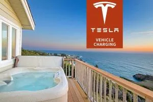 Spectacular Ocean View Penthouse by OceanviewHotTubs Oceanfront! Shelter Cove, CA Tesla EV station - Redway