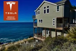Incredible Ocean View, Oceanfront! by OceanviewHotTubs Shelter Cove, CA Tesla EV station - 加伯维尔