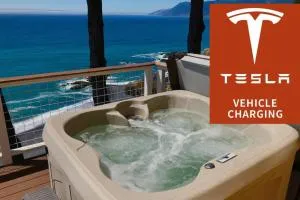 Gorgeous Oceanview, by OceanviewHotTubs Oceanfront! Shelter Cove, CA Tesla EV Station - Redway