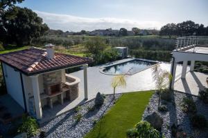 Maisons de vacances Rez de maison neuve Piscine WiFi Poolhouse en Pierre : photos des chambres
