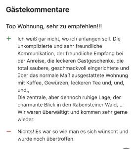 FEWO "Rabennest " Gemütliche Wohnung nahe Rabensteinklinikum - kein separates Schlafzimmer, Studiowohnung