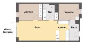 Spacious and cool 2-bed by the harbour - Vissenbjerg