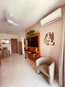 Pé na areia! Apart hotel com vista para o mar e lazer completo! Front beach apartment with ocean view and amenities!