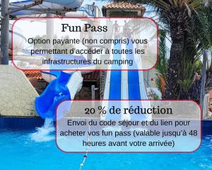 Campings Les Pierres Couchees 4 etoiles a St Brevin les Pins emplacement BR22 3CH 2SDB 8 personnes : photos des chambres