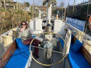 Stunning Yacht Sea Lion in Charlestown Harbour, Cornwall