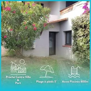 F2 Avec jardin U Picculu Accès Piscine sporting club - Furoli