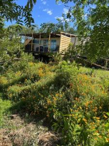 Maisons de vacances Mobilhome au vert : photos des chambres